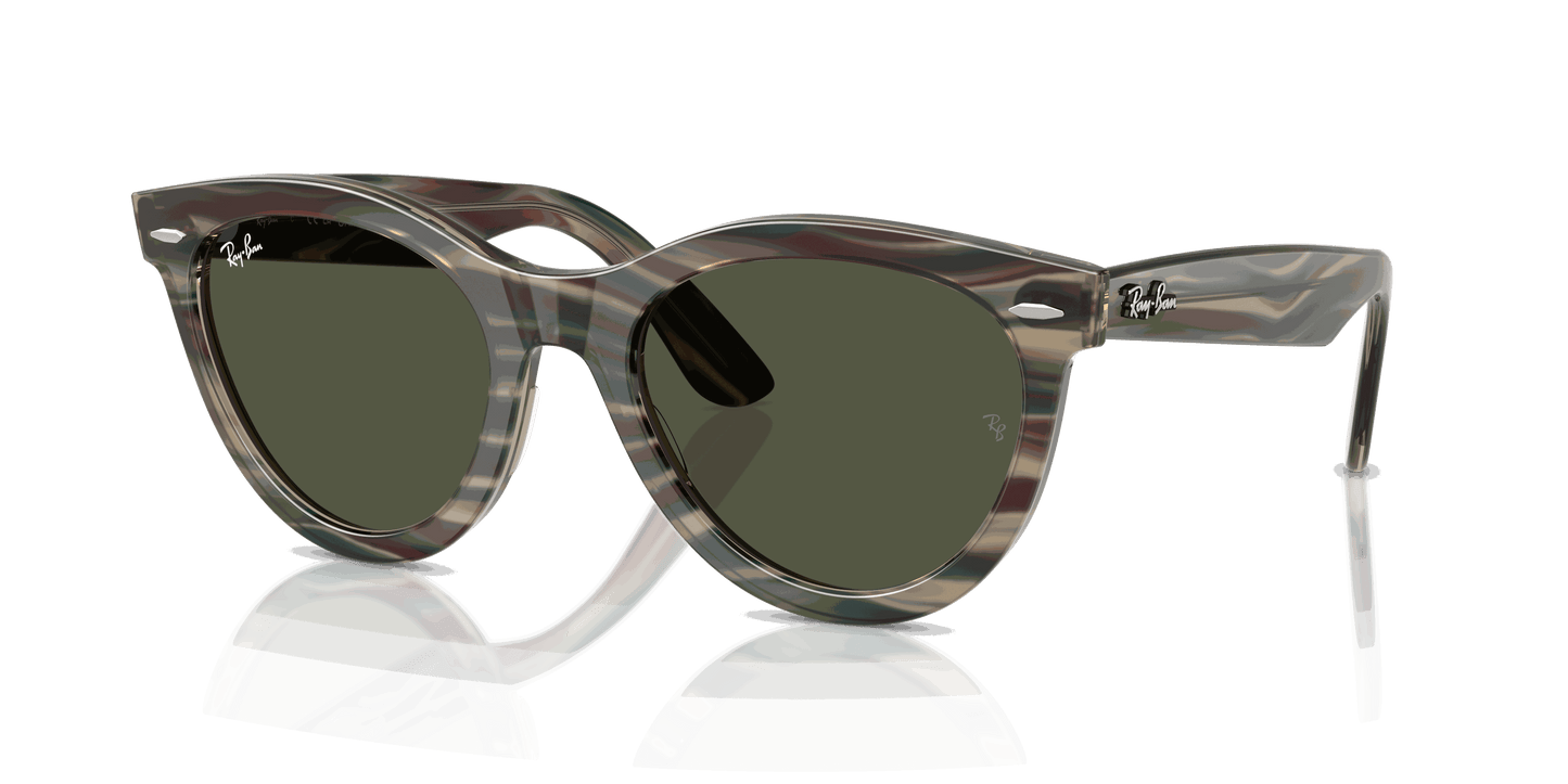 [G-15 Green Lenses, Polished Photo Striped Grey Frame]