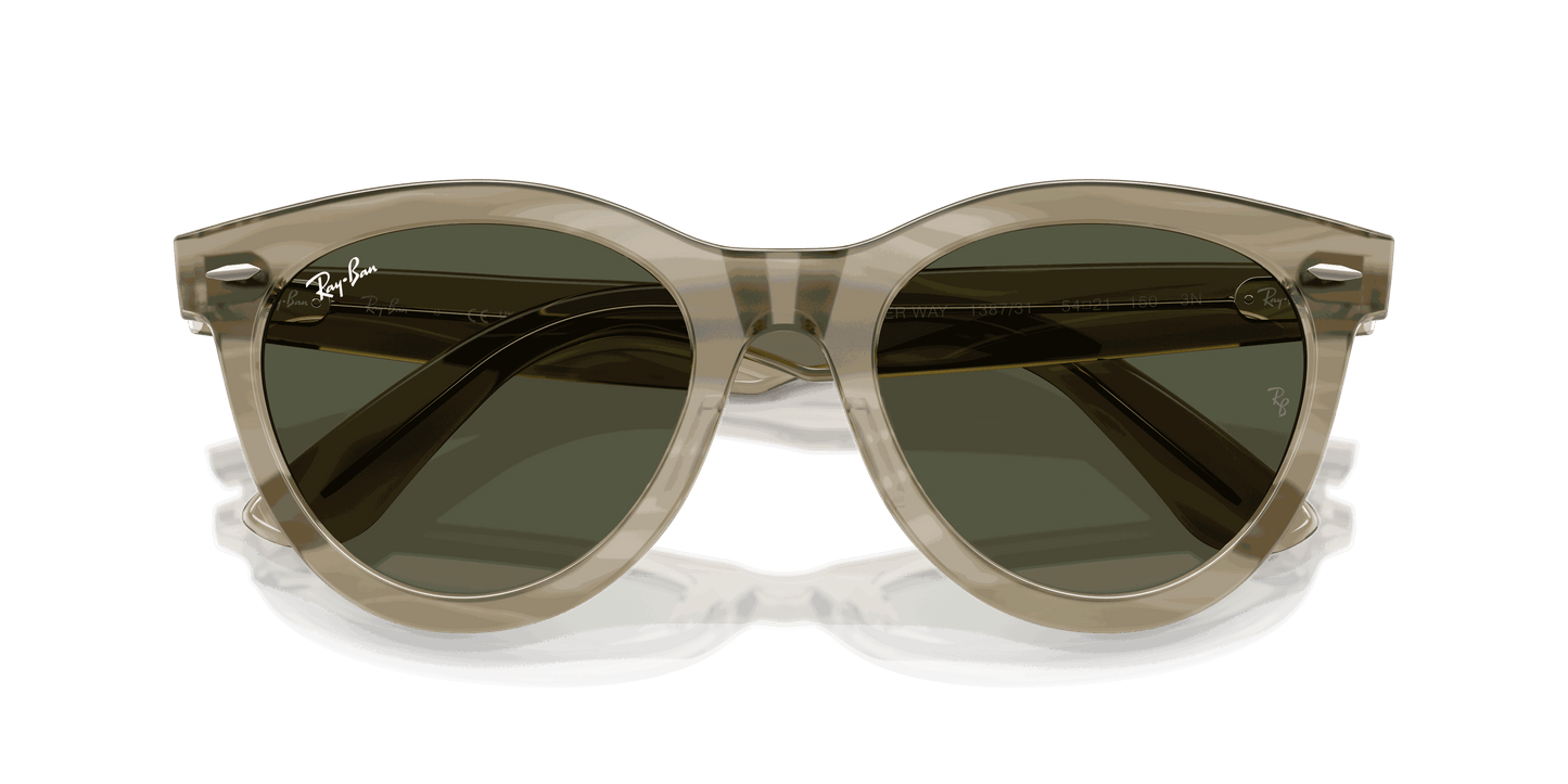 [G-15 Green Lenses, Polished Photo Striped Grey Frame]