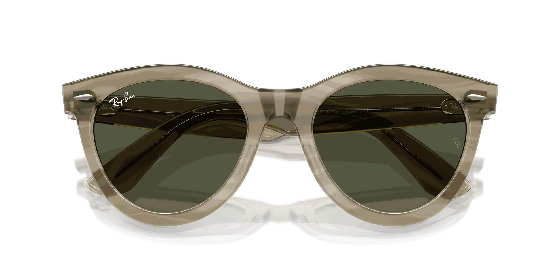 [G-15 Green Lenses, Polished Photo Striped Grey Frame]