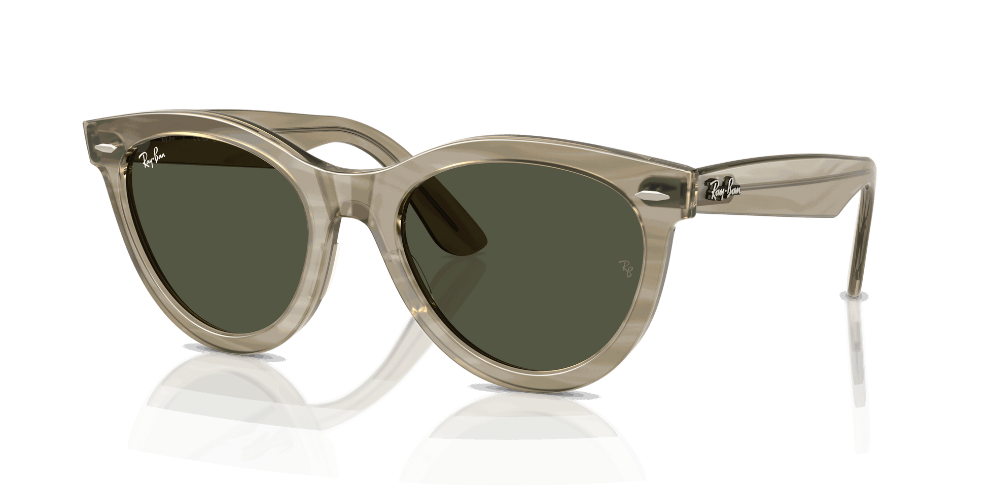[G-15 Green Lenses, Polished Photo Striped Grey Frame]
