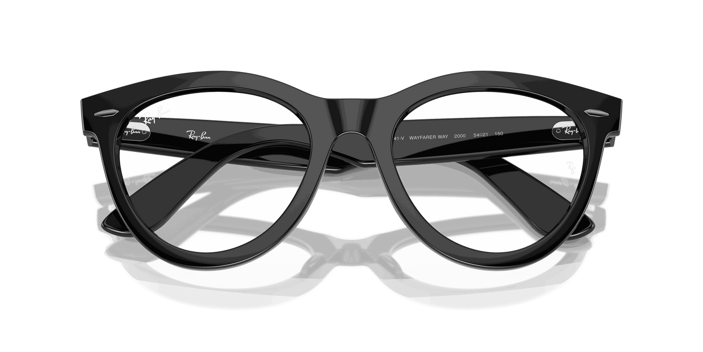 [Clear Lenses, Polished Black Frame]