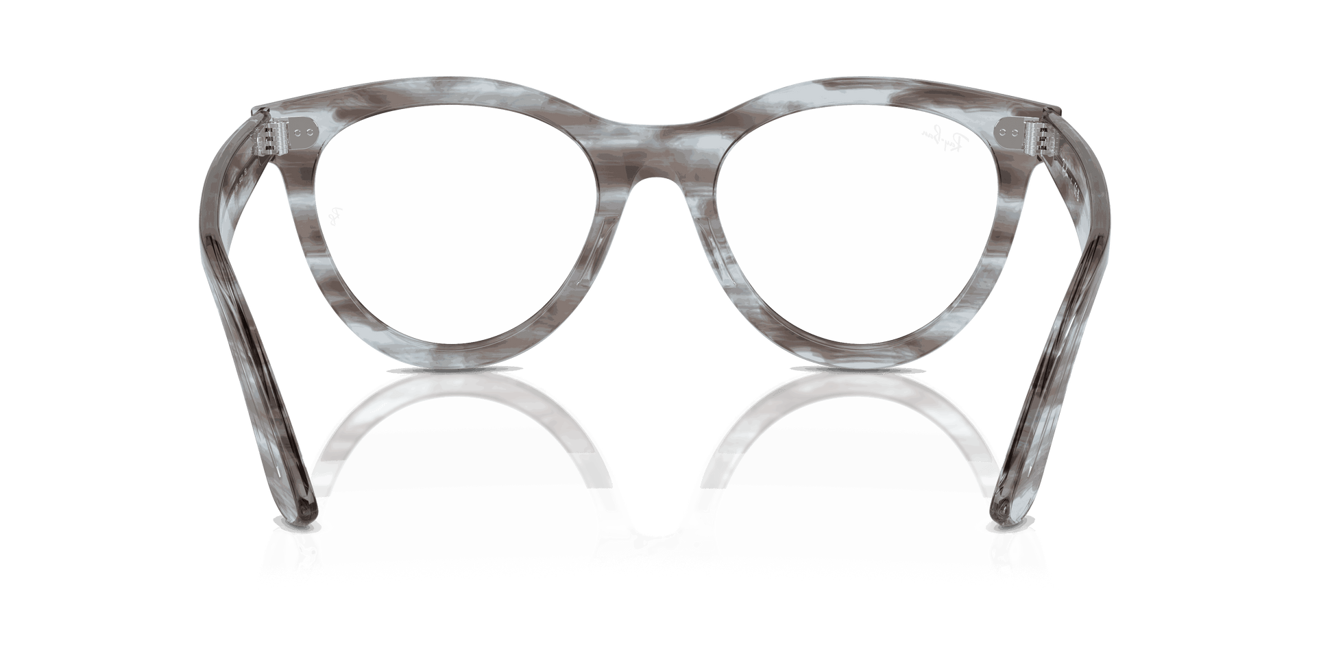 [Clear Lenses, Polished Striped Transparent Blue Frame]