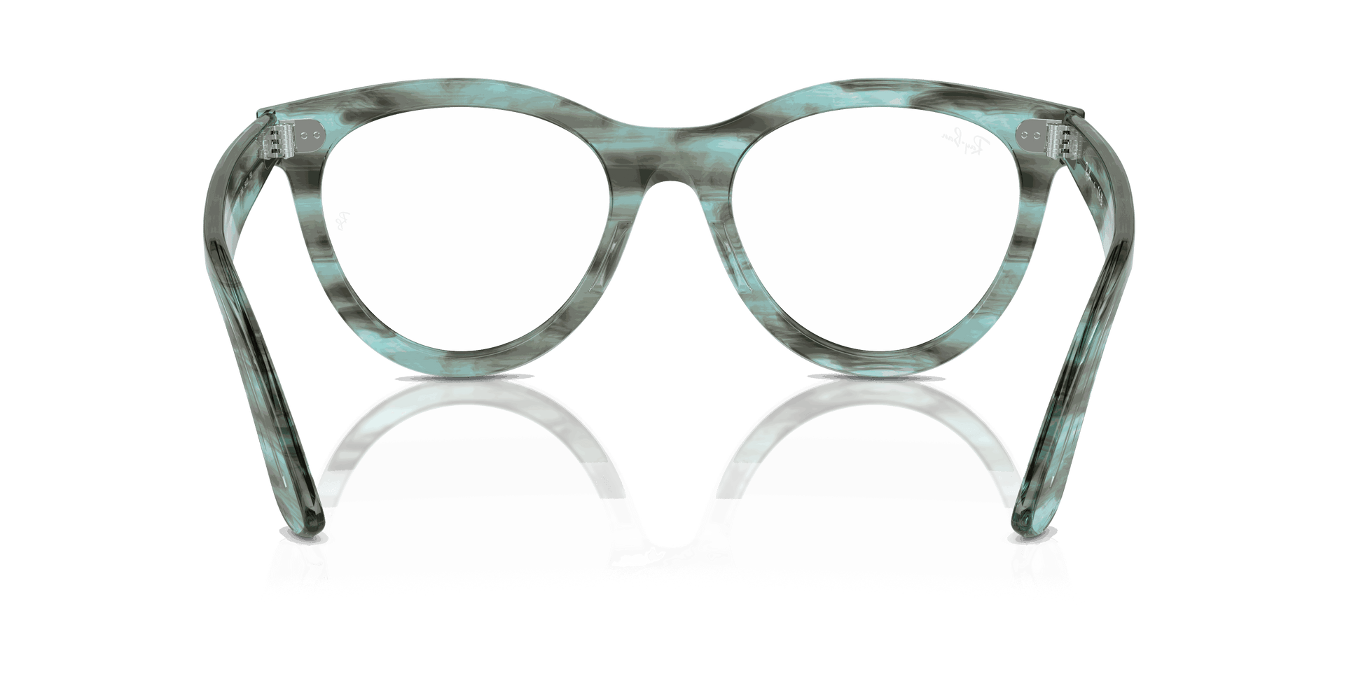 [Clear Lenses, Polished Striped Transparent Green Frame]
