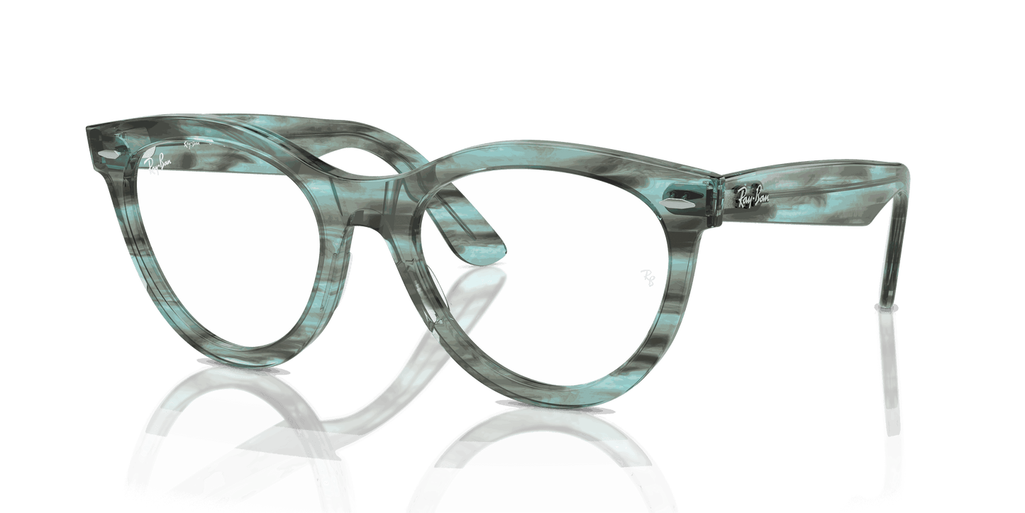 [Clear Lenses, Polished Striped Transparent Green Frame]