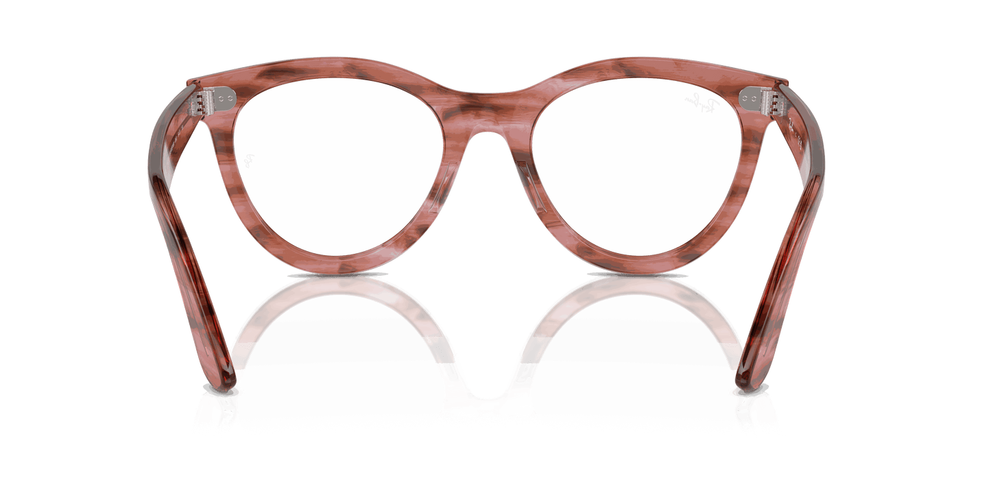 [Clear Lenses, Polished Striped Transparent Pink Frame]