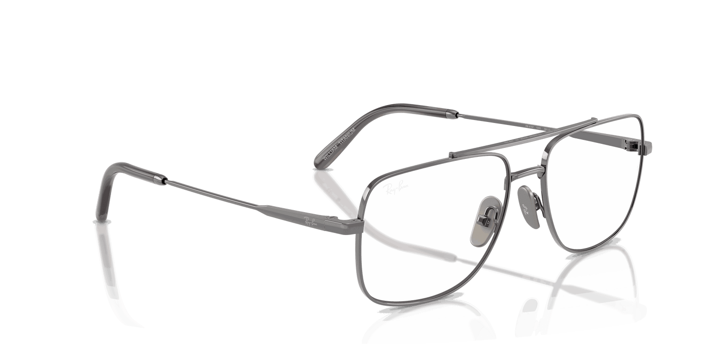 [Clear Lenses, Polished Gunmetal Frame]