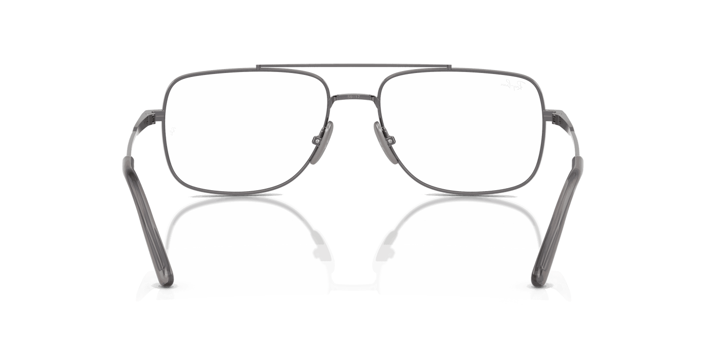 [Clear Lenses, Polished Gunmetal Frame]