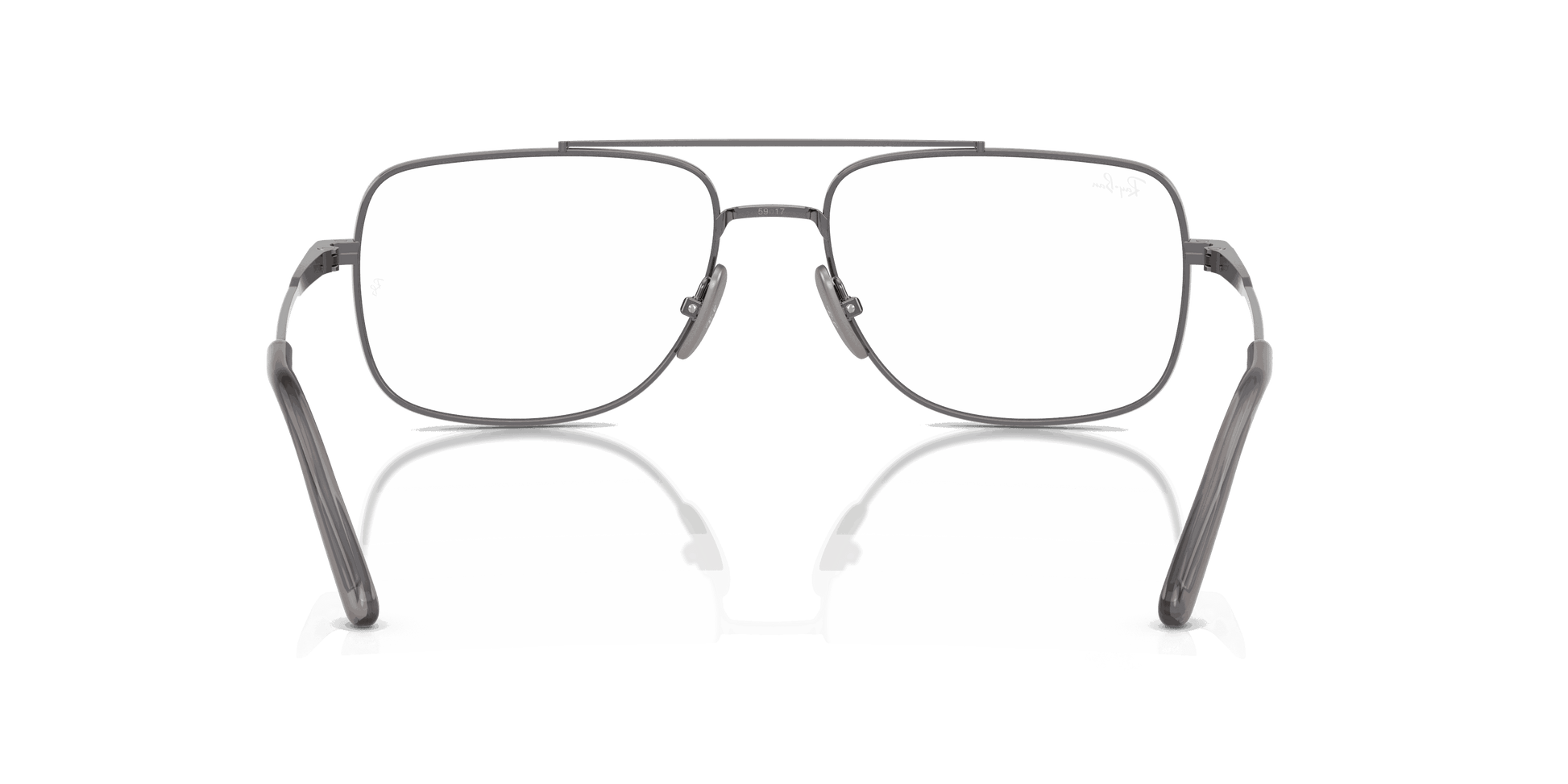 [Clear Lenses, Polished Gunmetal Frame]