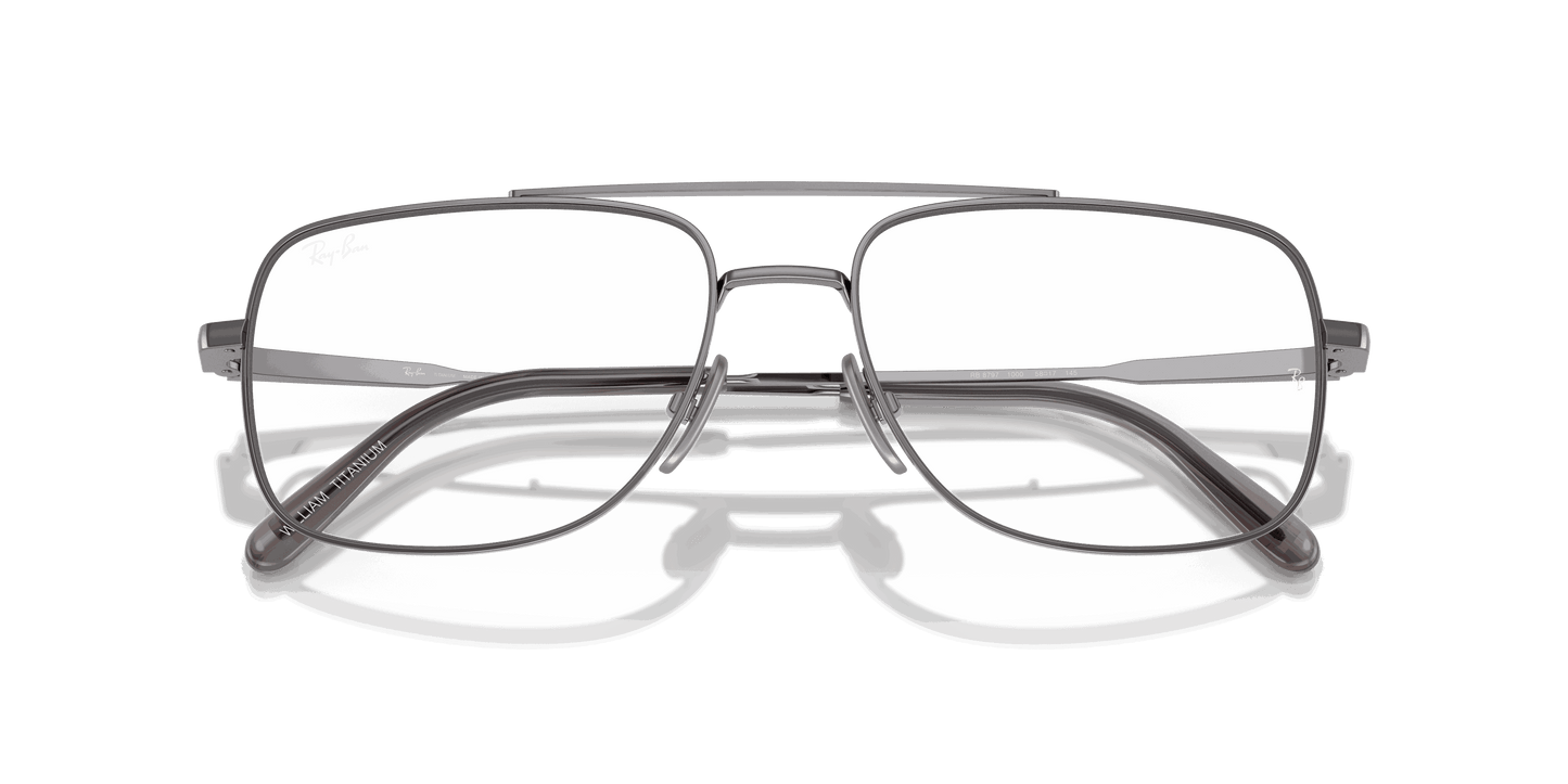 [Clear Lenses, Polished Gunmetal Frame]