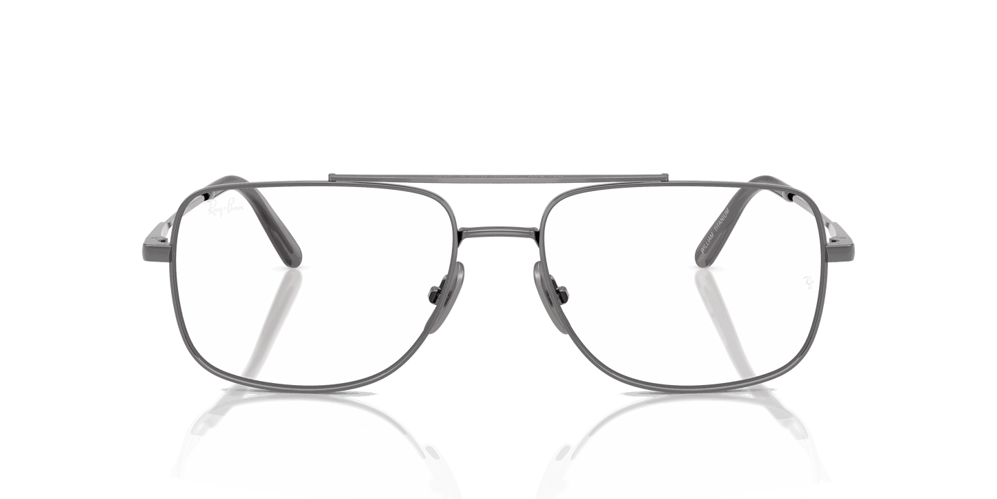 [Clear Lenses, Polished Gunmetal Frame]