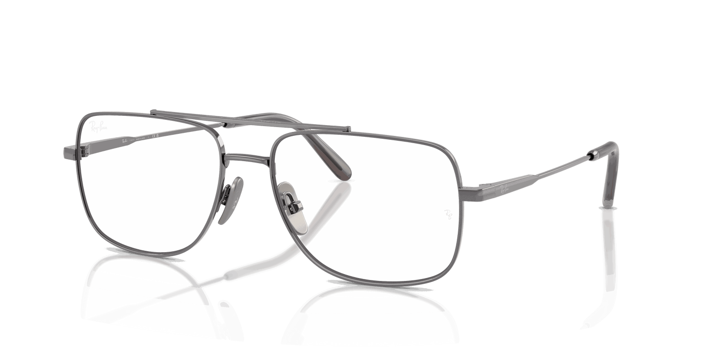 [Clear Lenses, Polished Gunmetal Frame]