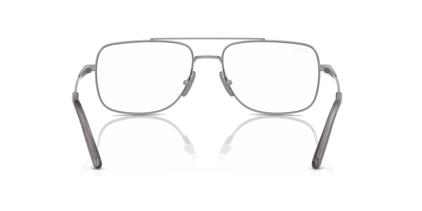 [Clear Lenses, Polished Silver Frame]