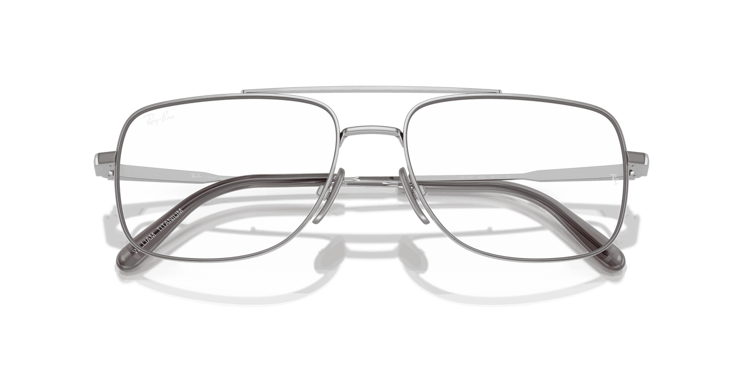 [Clear Lenses, Polished Silver Frame]