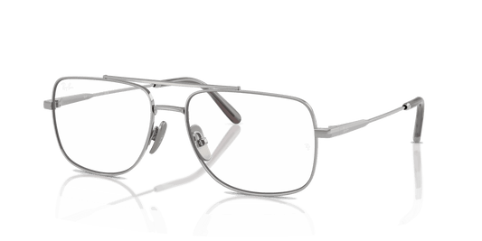 [Clear Lenses, Polished Silver Frame]