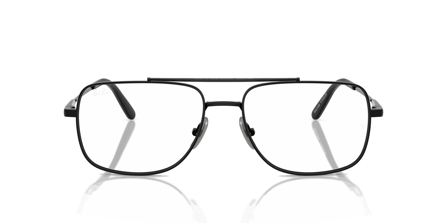 [Clear Lenses, Polished Black Frame]