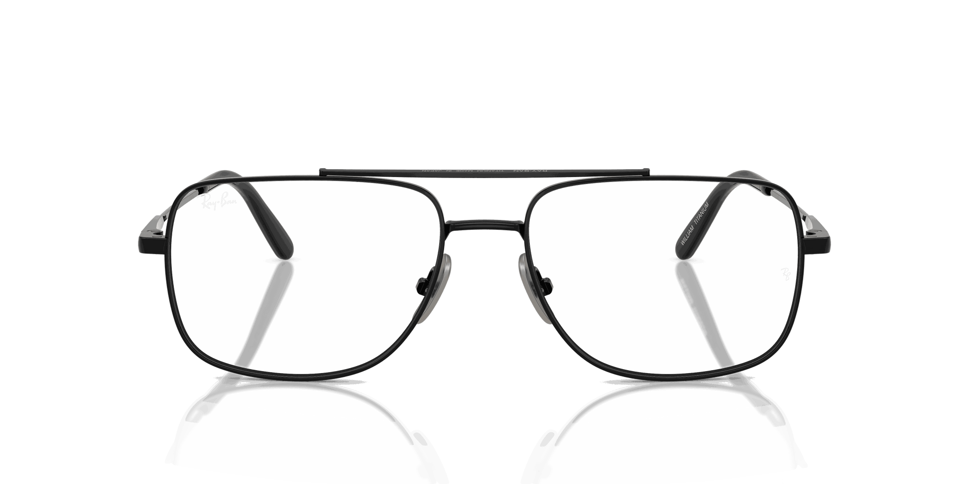 [Clear Lenses, Polished Black Frame]