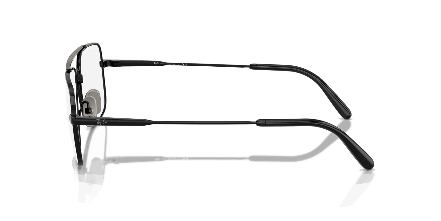 [Clear Lenses, Polished Black Frame]