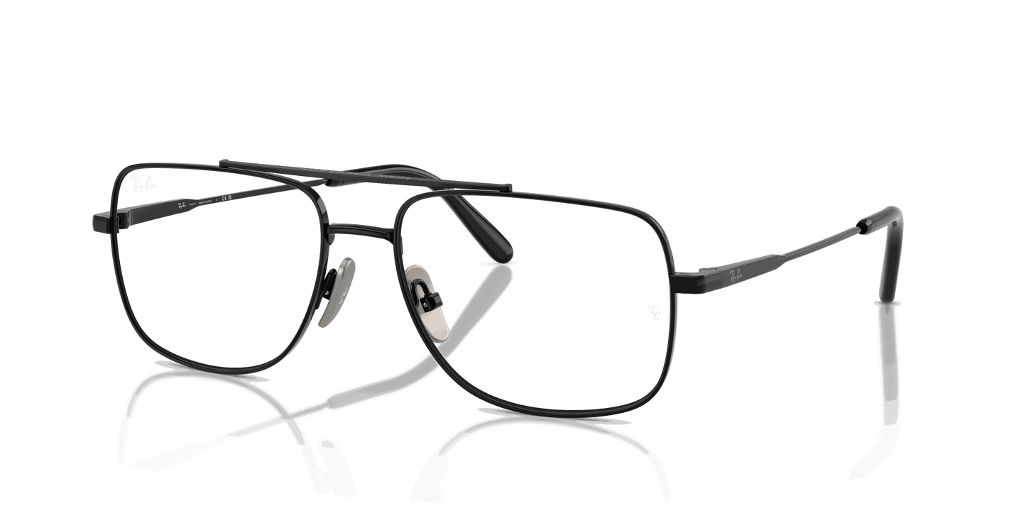 [Clear Lenses, Polished Black Frame]