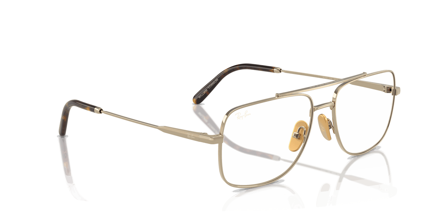 [Clear Lenses, Polished Arista Gold Frame]