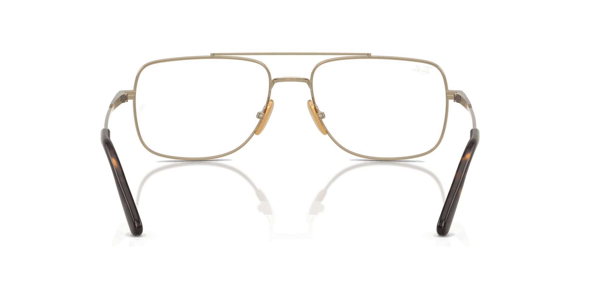 [Clear Lenses, Polished Arista Gold Frame]