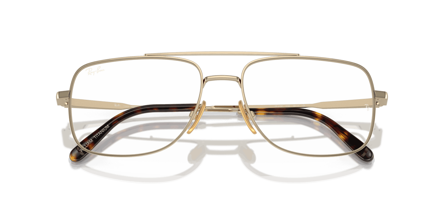 [Clear Lenses, Polished Arista Gold Frame]