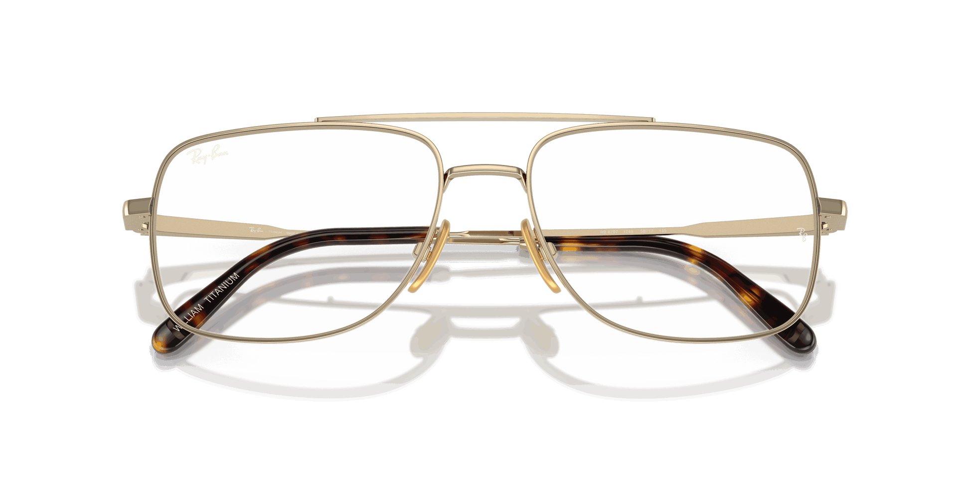 [Clear Lenses, Polished Arista Gold Frame]