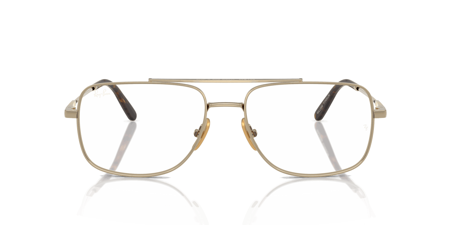 [Clear Lenses, Polished Arista Gold Frame]