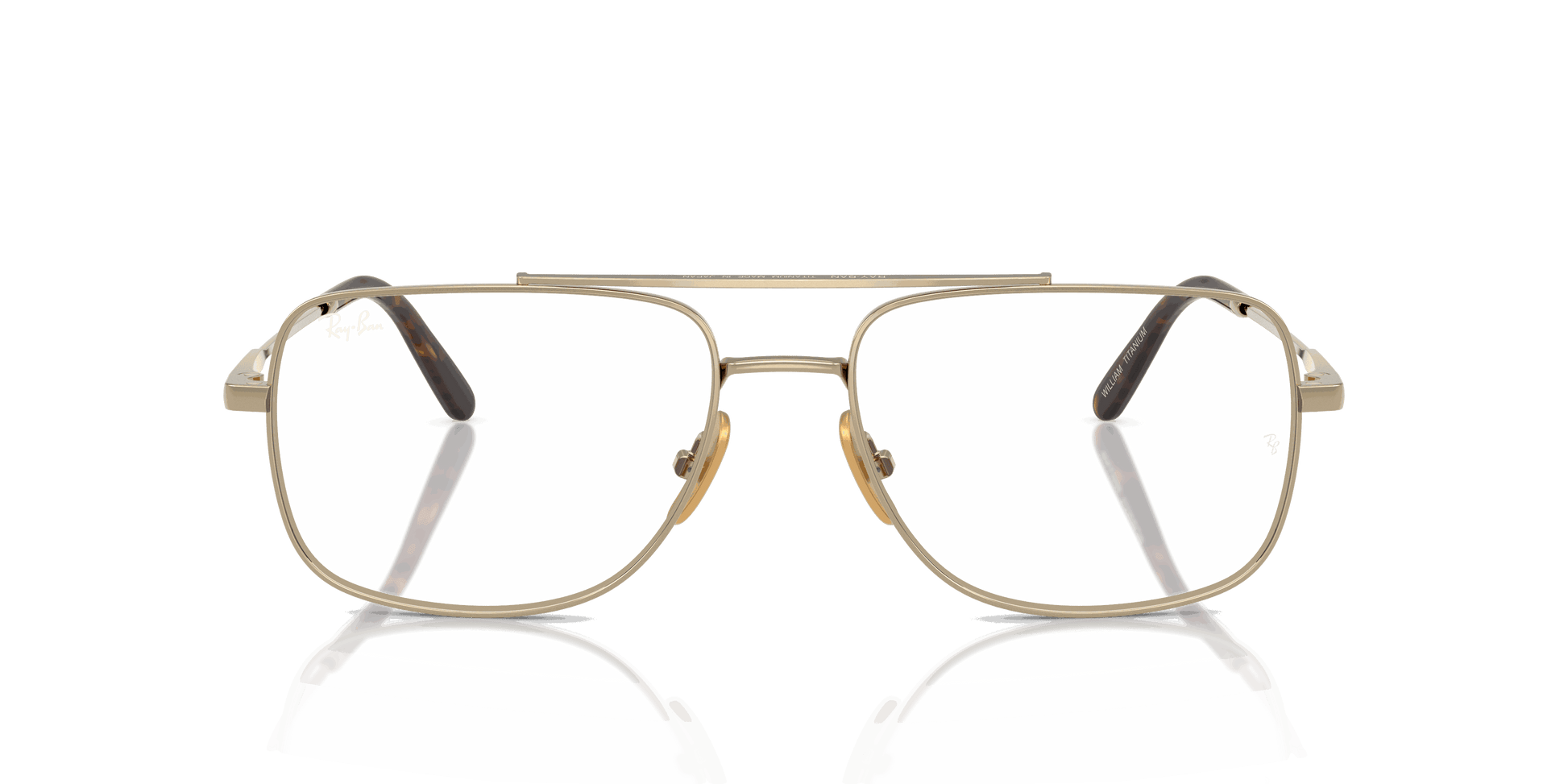 [Clear Lenses, Polished Arista Gold Frame]