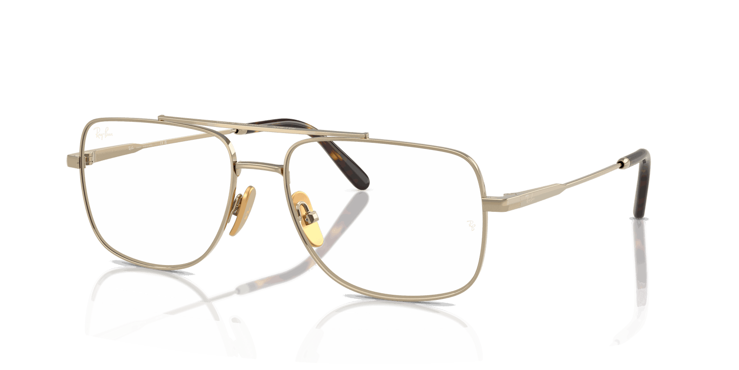 [Clear Lenses, Polished Arista Gold Frame]