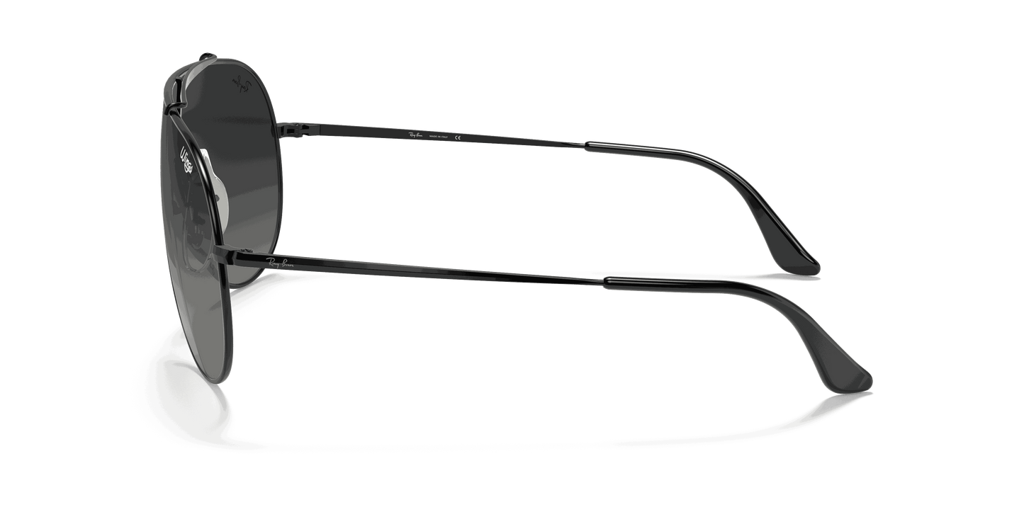 [Grey Gradient Lenses, Polished Black Frame]