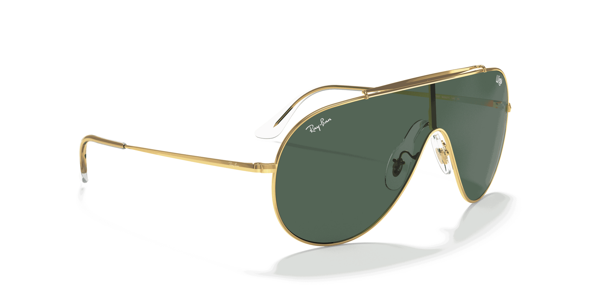 [Dark Green Lenses, Polished Arista Gold Frame]