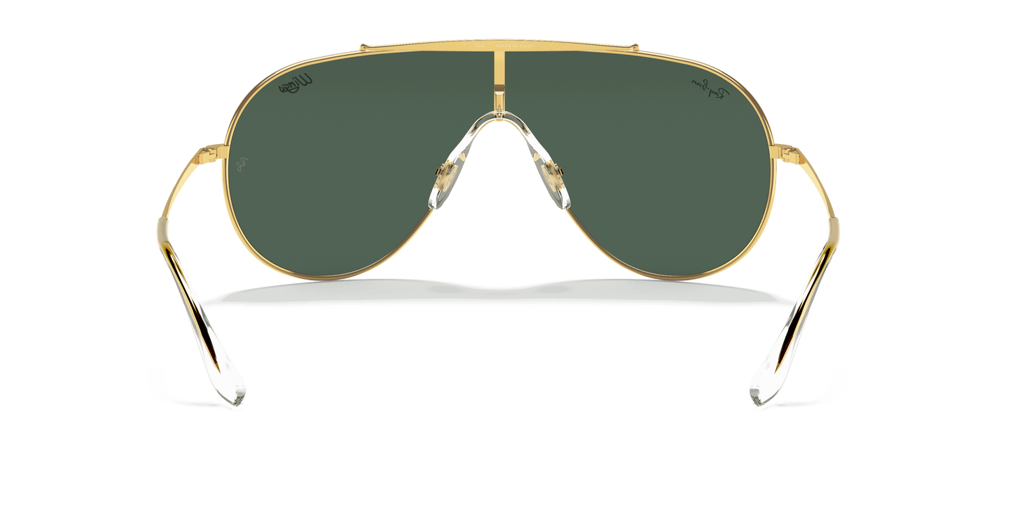 [Dark Green Lenses, Polished Arista Gold Frame]