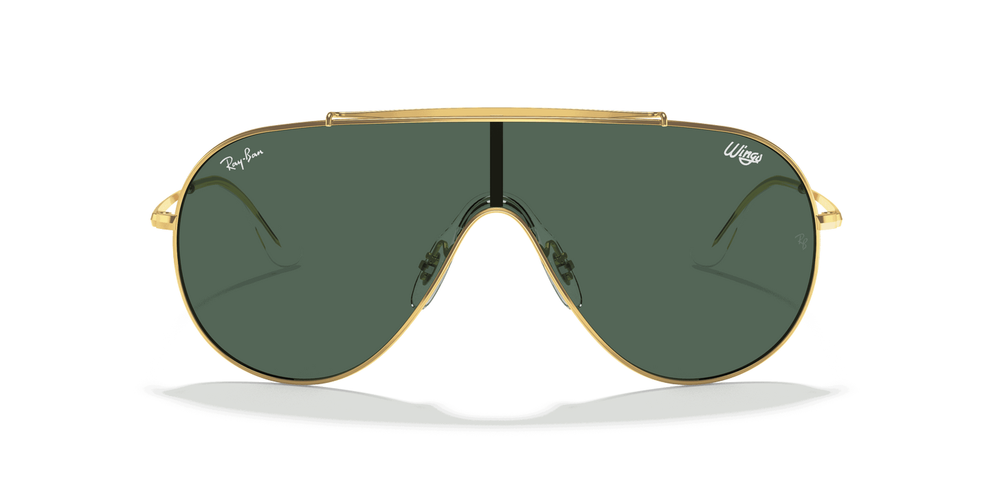 [Dark Green Lenses, Polished Arista Gold Frame]