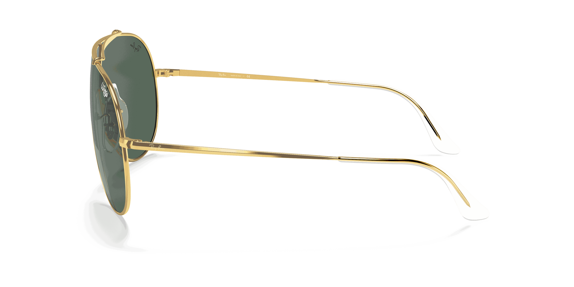 [Dark Green Lenses, Polished Arista Gold Frame]