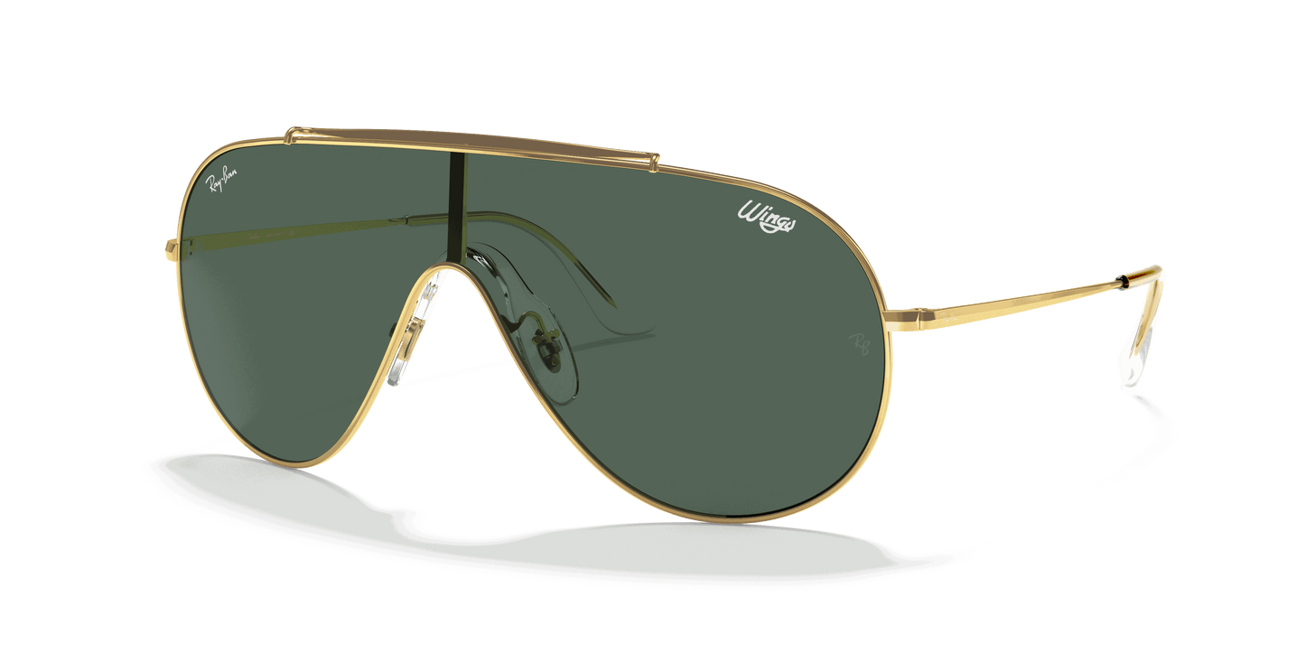[Dark Green Lenses, Polished Arista Gold Frame]