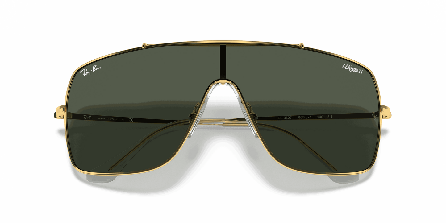 [Dark Green Lenses, Polished Arista Gold Frame]