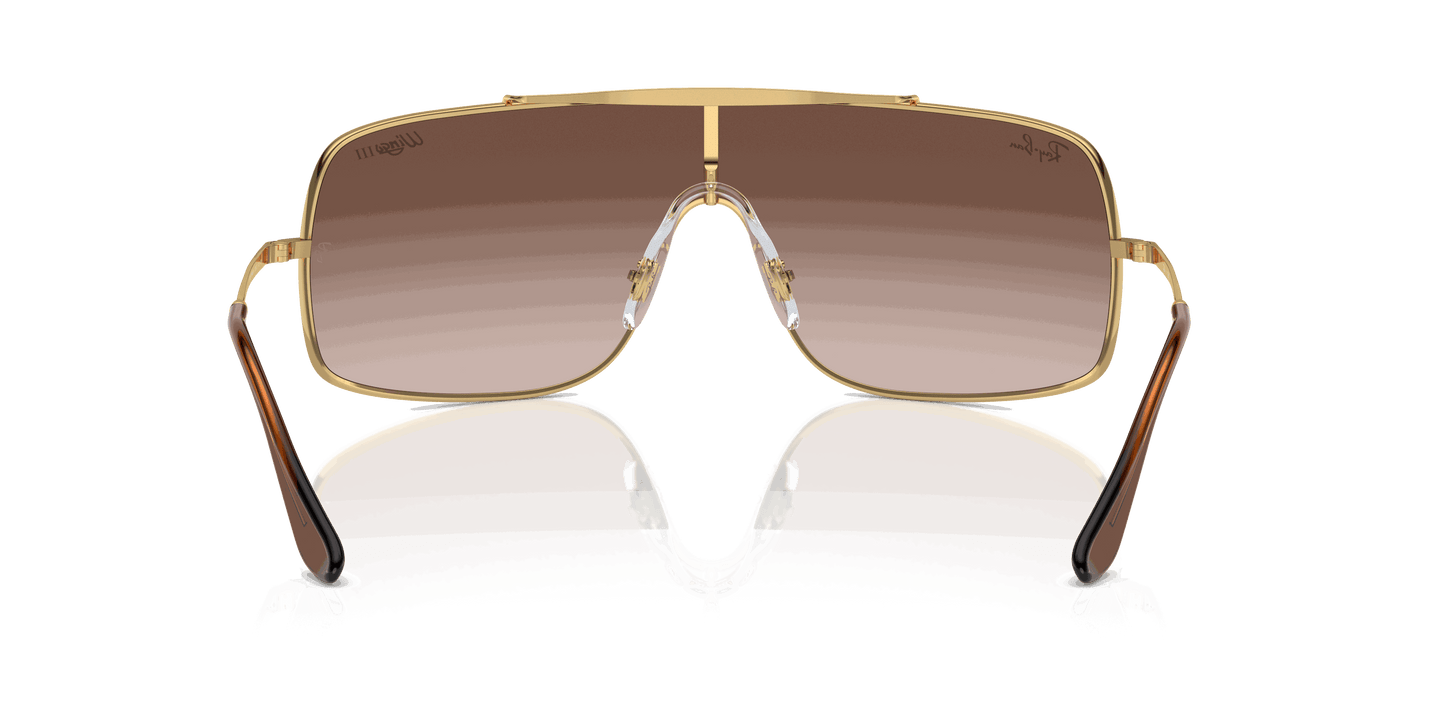 [Brown Lenses, Polished Arista Gold Frame]