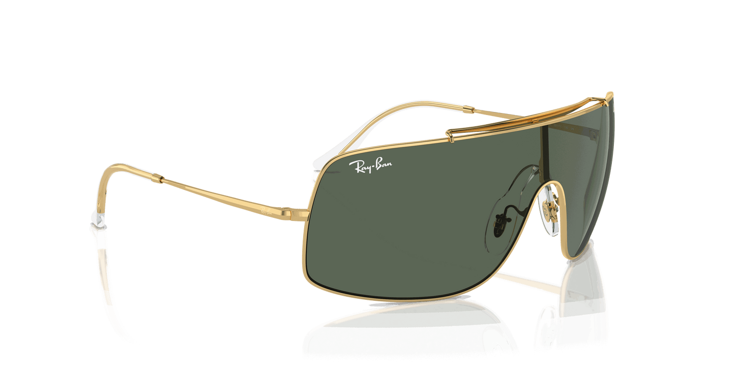 [Dark Green Lenses, Polished Arista Gold Frame]