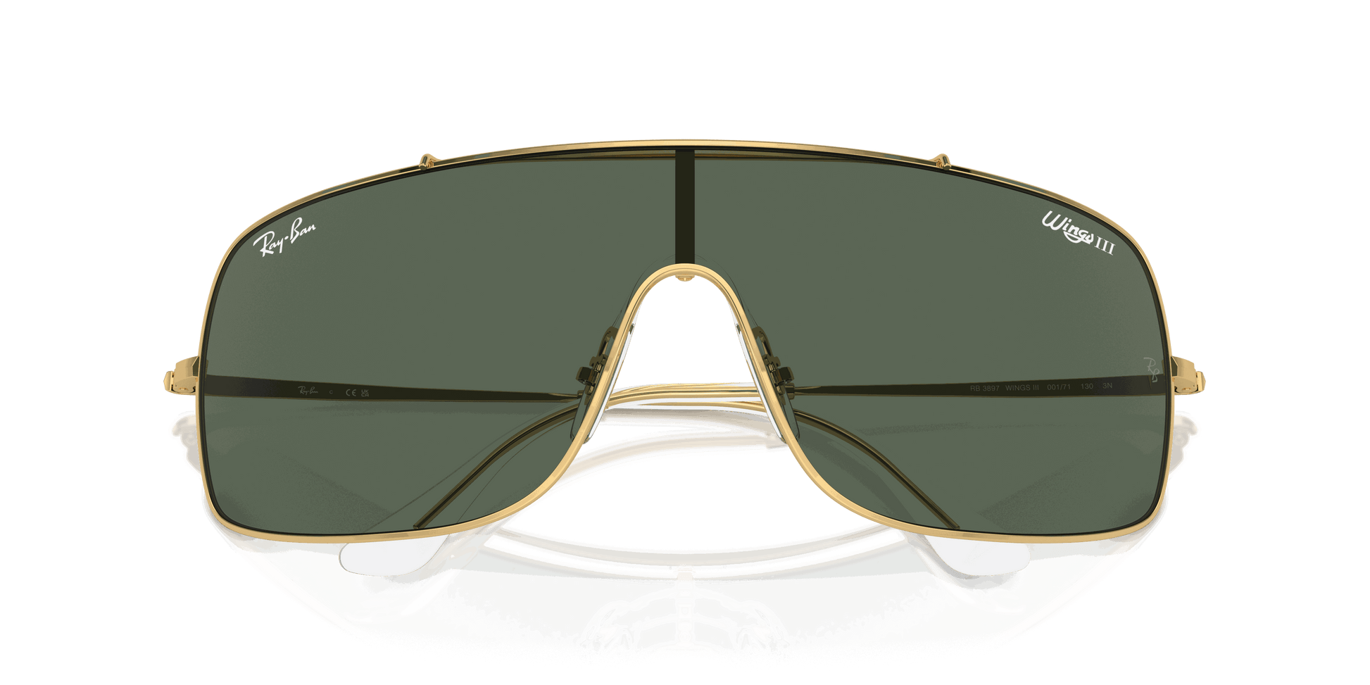 [Dark Green Lenses, Polished Arista Gold Frame]