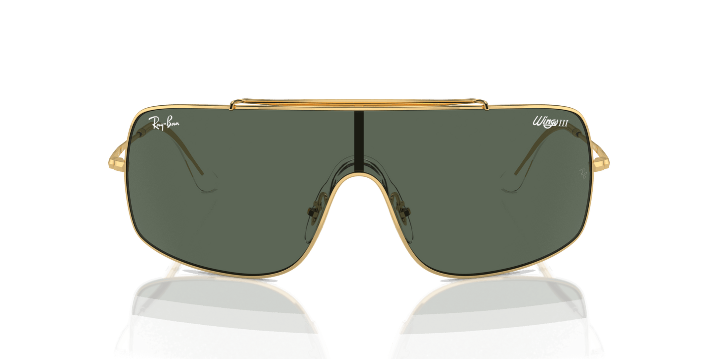 [Dark Green Lenses, Polished Arista Gold Frame]