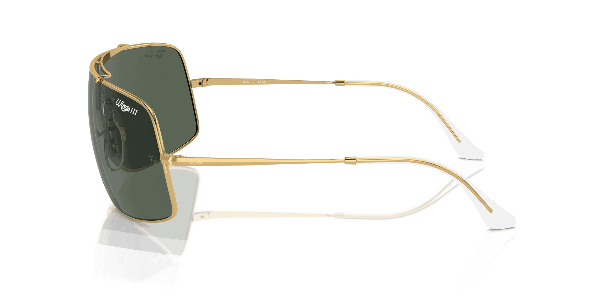[Dark Green Lenses, Polished Arista Gold Frame]