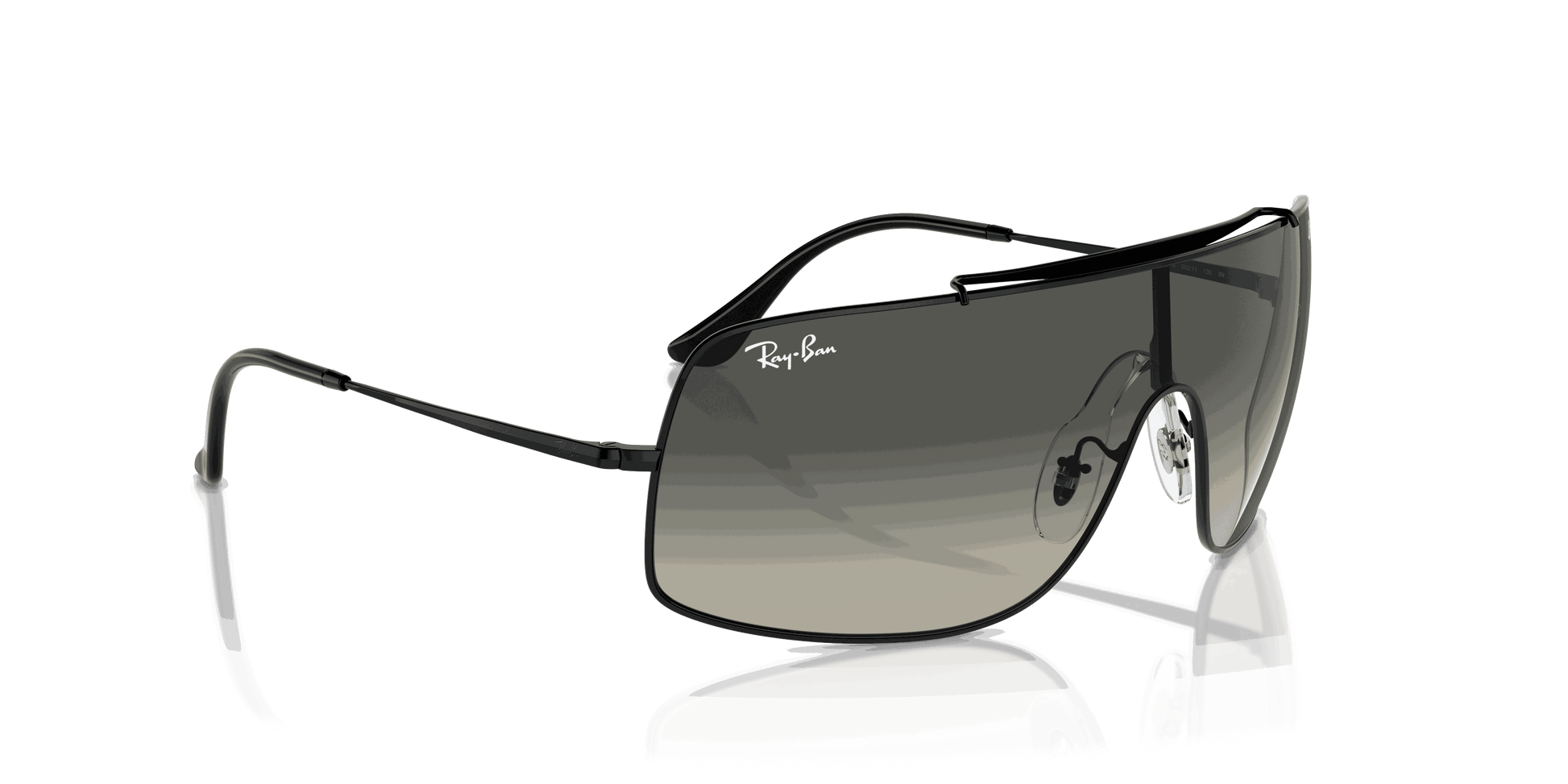 [Grey Lenses, Polished Black Frame]
