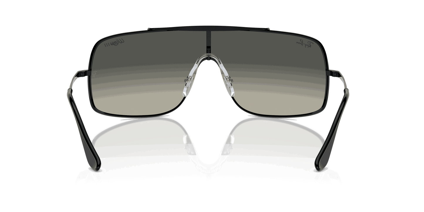 [Grey Lenses, Polished Black Frame]