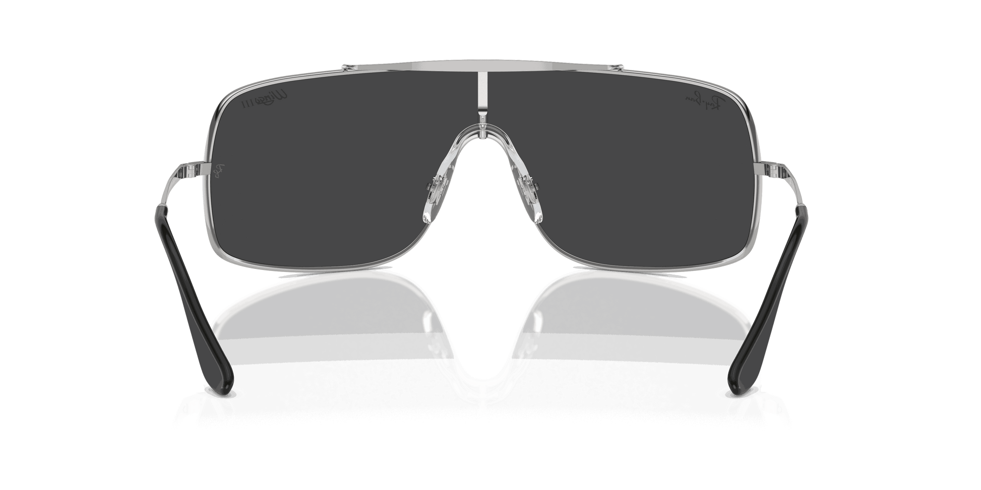 [Grey Lenses, Polished Silver Frame]
