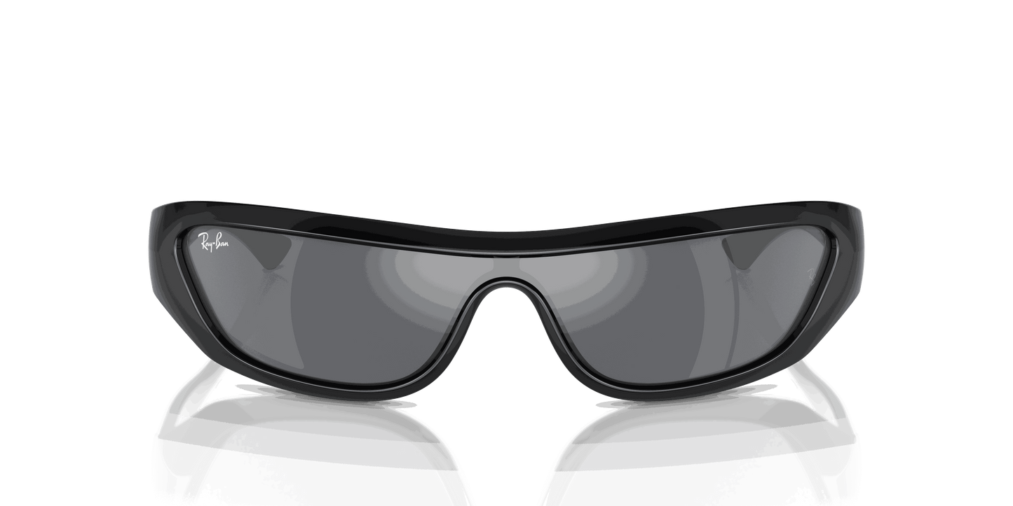 [Dark Grey Lenses, Polished Black Frame]