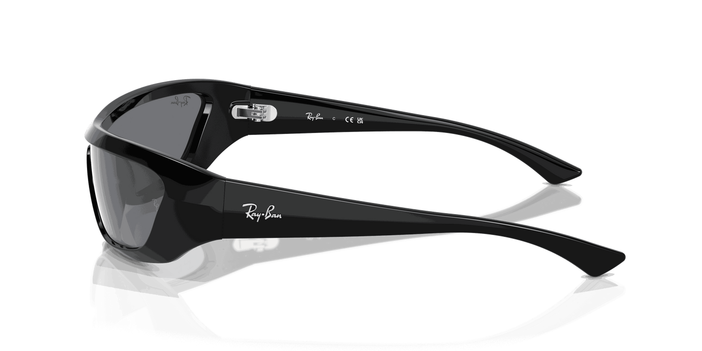 [Dark Grey Lenses, Polished Black Frame]