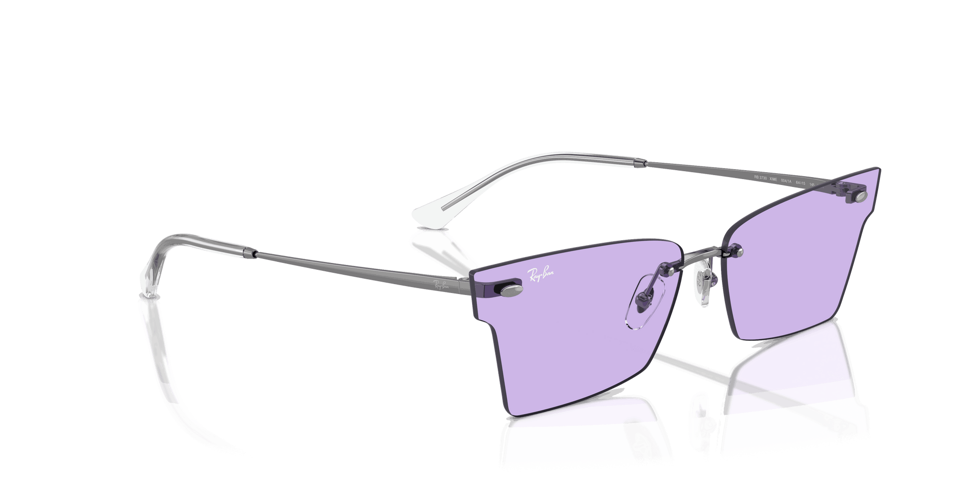 [Violet Lenses, Polished Gunmetal Frame]