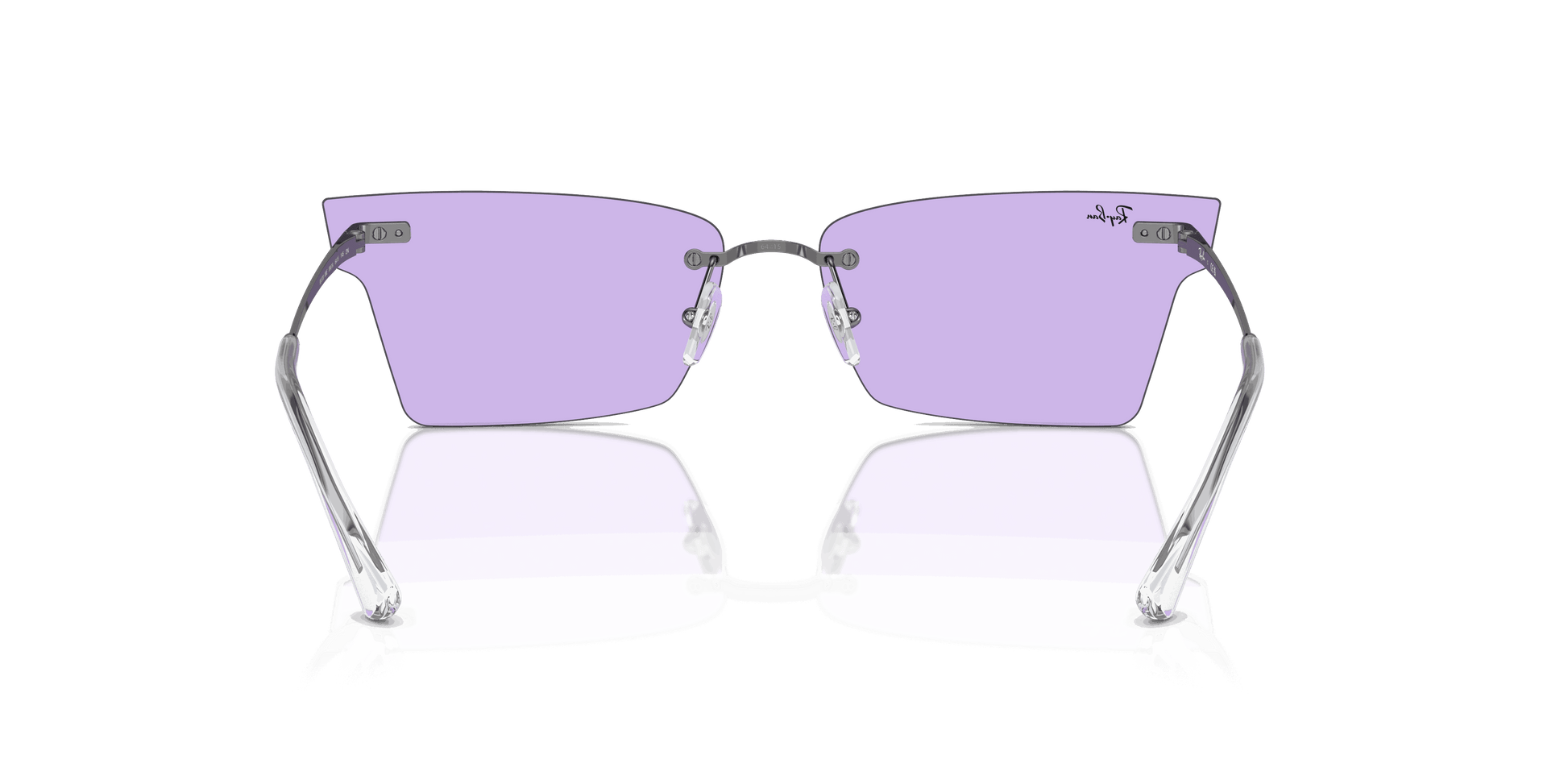 [Violet Lenses, Polished Gunmetal Frame]
