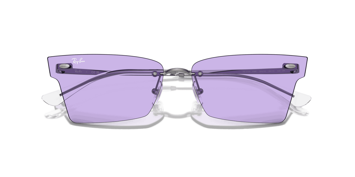 [Violet Lenses, Polished Gunmetal Frame]