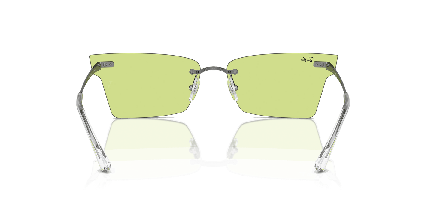 [Green Lenses, Polished Gunmetal Frame]